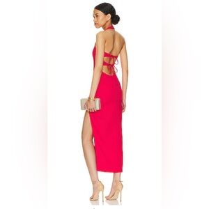 New Penrose midi dress lovers and friends s lipstick red revolve